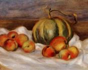 皮埃尔 奥古斯特 雷诺阿 : Still Life with Cantalope and Peaches